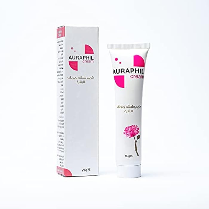 Auraphil Cream Natural Skin Protection Cream - Zinc Oxide Formula, Panthenol & Vitamin Formula for Moisturizing, Soothing & Anti-Aging Care - 75g - Image 1